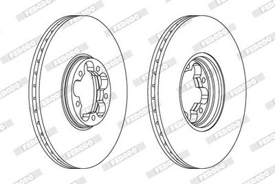 BREMSSCHEIBE FERODO DDF1112C 1
