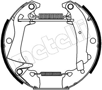 Комплект тормозных колодок METELLI 51-0019 для RENAULT 25