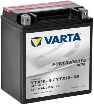 Стартерная аккумуляторная батарея VARTA 514902022A514 для MOTO GUZZI GRISO