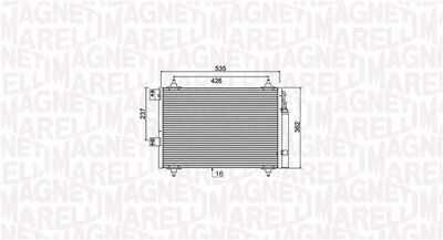 CONDENSATOR CLIMATIZARE MAGNETI MARELLI 350203936000