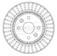 спирачен диск BORG & BECK BBD4442
