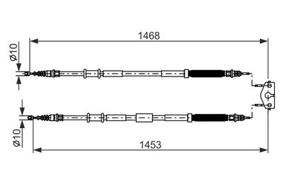 CABLU FRANA DE PARCARE BOSCH 1987482884 4
