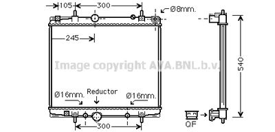 Радиатор, охлаждение двигателя AVA QUALITY COOLING PEA2275 для CITROËN C8