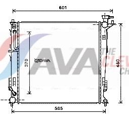 RADIATOR RACIRE MOTOR AVA Clever Choice KAA2214