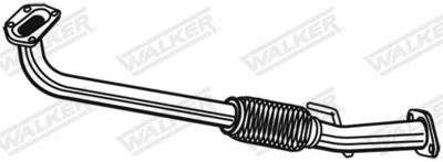 Eksosrør WALKER 10460 for FIAT