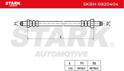 спирачен маркуч STARK SKBH-0820404