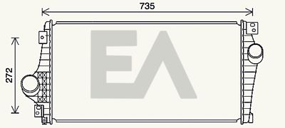 Интеркулер EACLIMA 36A14002 для CHEVROLET EPICA