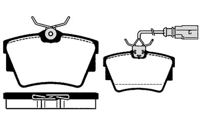RAICAM RA.0690.0 Тормозные колодки и сигнализаторы  для FORD GALAXY I (WGR) 1.9 TDI