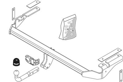 Zestaw zaczepu przyczepy BRINK 447200