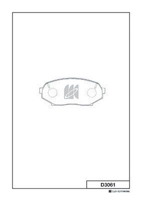 Комплект тормозных колодок, дисковый тормоз MK Kashiyama D3061 для ISUZU IMPULSE