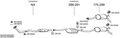 Układ wydechowy BOSAL SYS10326