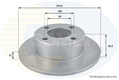 Brzdový kotouč COMLINE ADC1423