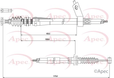 APEC Cable Pull, parking brake CAB1369