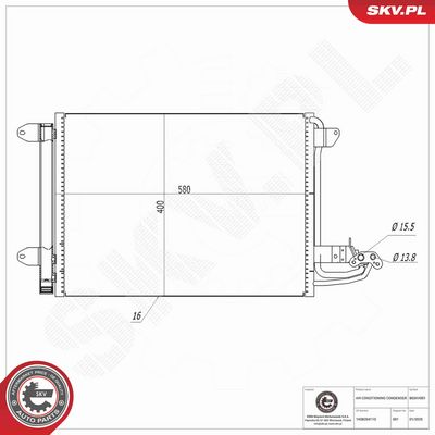 CONDENSATOR CLIMATIZARE ESEN SKV 86SKV001 6