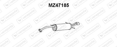 VENEPORTE MZ47185 Глушитель выхлопных газов  для MAZDA 626 IV Hatchback (GE) 2.5 24V