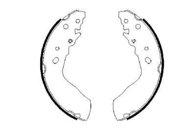 BOSCH Bremsbackensatz