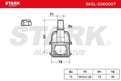 Шарнири STARK SKSL-0260007