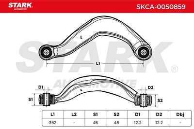 носач, окачване на колелата STARK SKCA-0050859