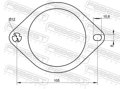 GARNITURA RACORD EVACUARE FEBEST 27492004 1
