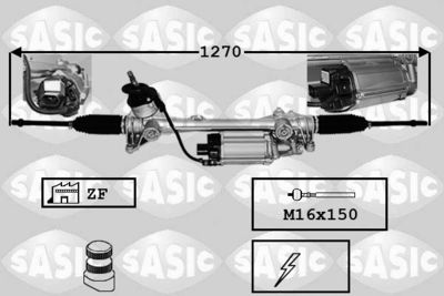 SASIC 7176065 Рулевая рейка  для SEAT LEON (Сеат Леон)