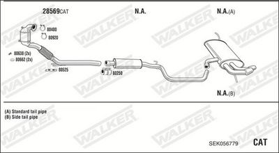 Изпускателна система WALKER SEK056779
