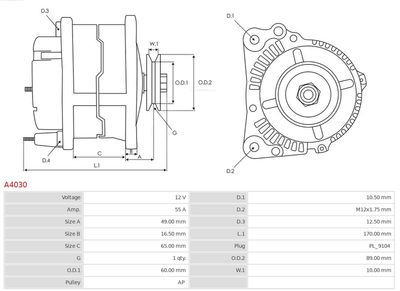 Alternator A4030