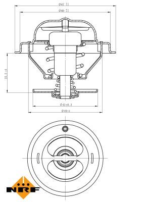 Thermostat, coolant 725185