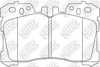 NiBK PN1833 Тормозные колодки и сигнализаторы  для LEXUS LS (_F4_) 460 (USF40, USF41)