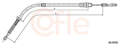 Cable Pull, parking brake 10.4310