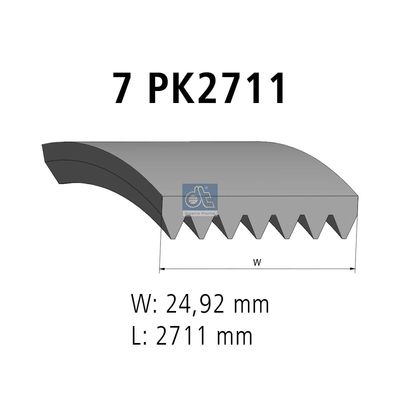 пистов ремък DT Spare Parts 13.43506