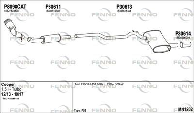 Układ wydechowy FENNO MN1202