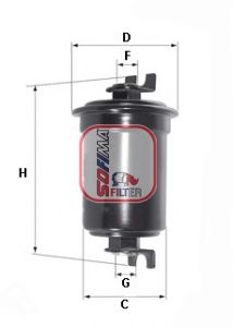 SOFIMA S 1525 B Топливный фильтр  для HYUNDAI  (Хендай Галлопер)