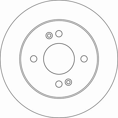 Brake disc Achter Links/Rechts past: HYUNDAI I10 II, I10 III 1.0/1.0LPG/1.2 08.13-