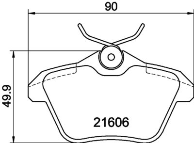 Комплект тормозных колодок, дисковый тормоз 8DB 355 018-291