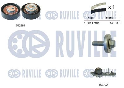 Водяной насос + комплект зубчатого ремня RUVILLE 5503401 для DACIA LODGY