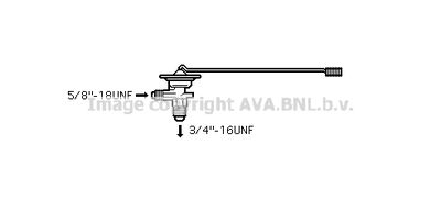 Расширительный клапан, кондиционер AVA QUALITY COOLING DN1234 для TOYOTA CORONA