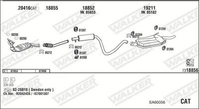 Изпускателна система WALKER SA60056