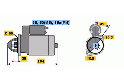 стартер BOSCH 0 001 110 011
