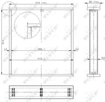 RETEA RADIATOR RACIRE MOTOR NRF 13105 1