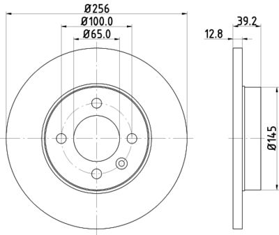 Тормозной диск HELLA 8DD 355 101-641 для CHERY FLAGCLOUD