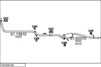 SISTEM DE ESAPAMENT MTS FIAT29819A002637