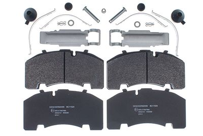Brake pad set, disc brake