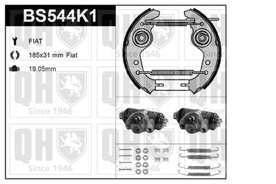 Комплект тормозных колодок QUINTON HAZELL BS544K1 для FIAT 147
