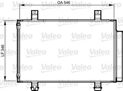 VALEO Condensor, airconditioning (814237)