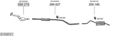 Изпускателна система BOSAL SYS29721