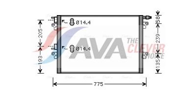 кондензатор, климатизация AVA Clever Choice RTA5297