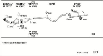 ABGASANLAGE WALKER PEK132618