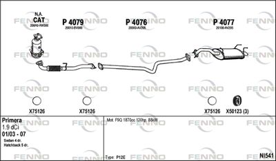 Układ wydechowy FENNO NI541