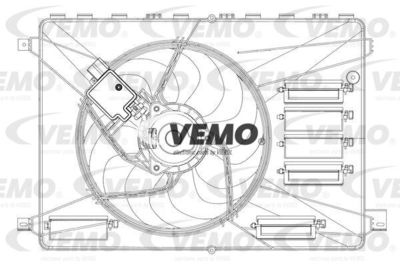Вентилятор, охлаждение двигателя VEMO V25-01-1563 для FORD S-MAX