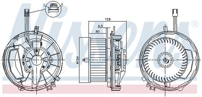 VENTILATOR HABITACLU NISSENS 87256 4